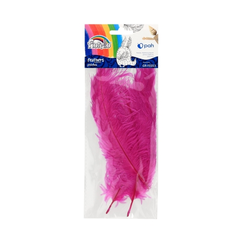 Piórka ozdobne 16-22cm różowe Fiorello - 3szt.
