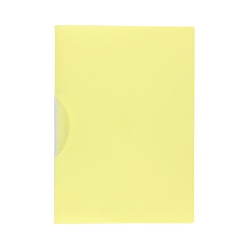 Skoroszyt klips A4/PP pastel żółty Biurfol