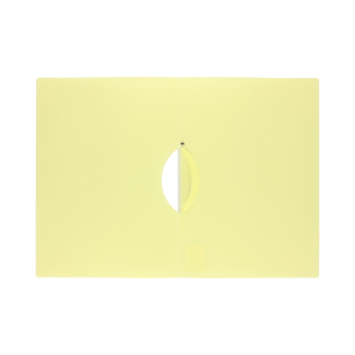 Skoroszyt klips A4/PP pastel żółty Biurfol