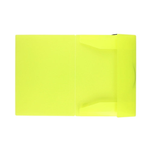 Teczka z gumką A4/PP neon żółta Biurfol
