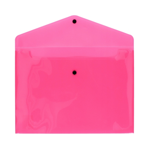Teczka kopertowa A4/PP neon różowa Biurfol