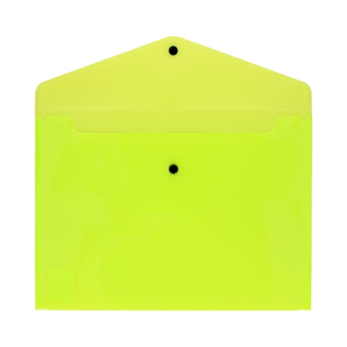 Teczka kopertowa A4/PP neon żółta Biurfol