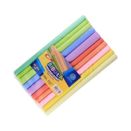 Bibuła marszczona mix 25x200 pastelowa AstraPap  - 10 szt.
