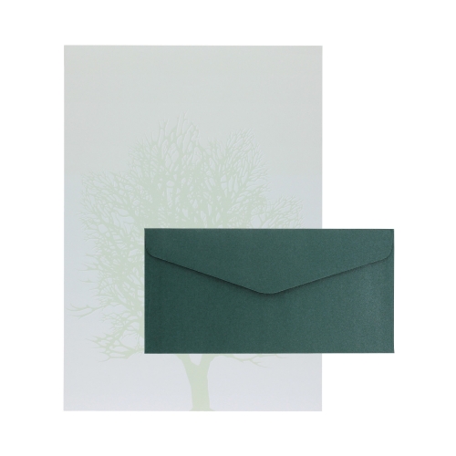 Papeteria A4 Drzewo/20 DL/10 Pearl zielony
