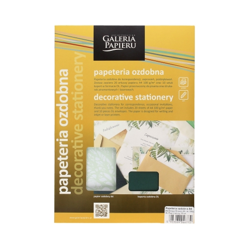 Papeteria A4 Drzewo/20 DL/10 Pearl zielony