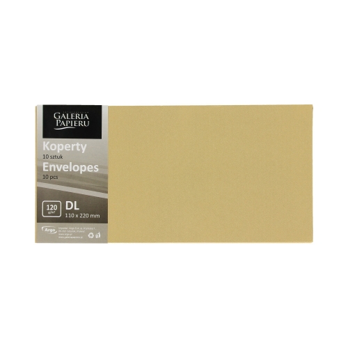 Koperty DL złote Pearl 120g - 10 szt. w opak.