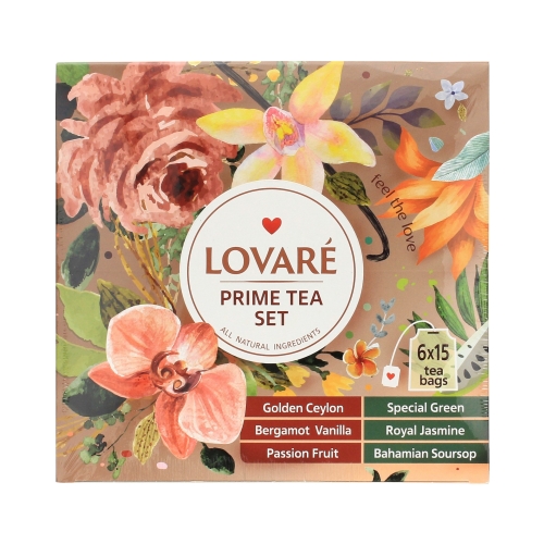 Herbata ekspresowa zestaw Prime Tea Set Lovare 90t koperty