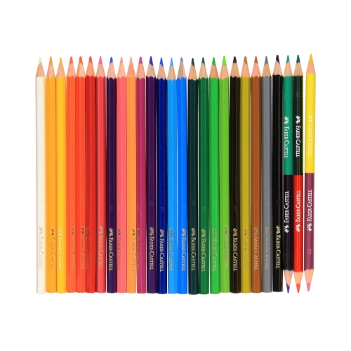 Kredki ołówkowe 24kol + 3szt. dwustronnych zamek na Wawelu Faber-Castell 201481