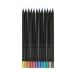 Kredki ołówkowe 12kol metaliczne trójkątne Black-Edition Faber-Castell FC116415 [2]