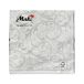 Serwetki 33x33 3w White & Silver 001705 (20) [1]