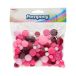 Pompony odcienie różu i bieli 20g Brewis POM52 [1]
