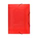 Teczka z gumką transparentna czerwona 40mm Biurfol TG-14 [1]