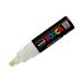 Marker plakatowy 8mm biały ścięty Posca PC-8K [2]