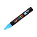 Marker plakatowy 1.8-2.5mm jasnoniebieski okrągły Posca PC5M [1]