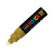 Marker plakatowy 8mm złoty ścięty Posca PC-8K [2]