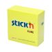 Karteczki samoprzylepne 76x76/400 żółte neon StickN 21010 [1]