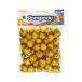 Pompony metaliczne 2cm złote 40szt. w opak. Brewis [1]