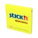 Karteczki samoprzylepne 76x76/100 żółte neon StickN 21133 [1]