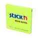 Karteczki samoprzylepne 76x76/100 zielone neon StickN 21167 [1]