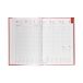 Kalendarz książkowy B5 Albit czerwony B5T028B Tygodniowy [2]