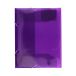 Teczka gumka A4 transparentna fioletowa Patio PAT4003S [2]