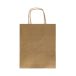 Torba papierowa 180x80x225 brązowa gładka Kraft uszy skręc [1]