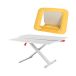 Stanowisko pracy wysuwana klawiatura + podstawa pod laptop żółta Ergo Cosy Leitz [1]