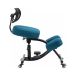 Krzesło ergonomiczne klękosiad czarny lniany + pokrowiec turkusowy OKNEEL PRO [7]